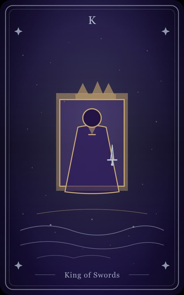King of Swords Tarot Card Meaning: Upright, Reversed & Love Insights