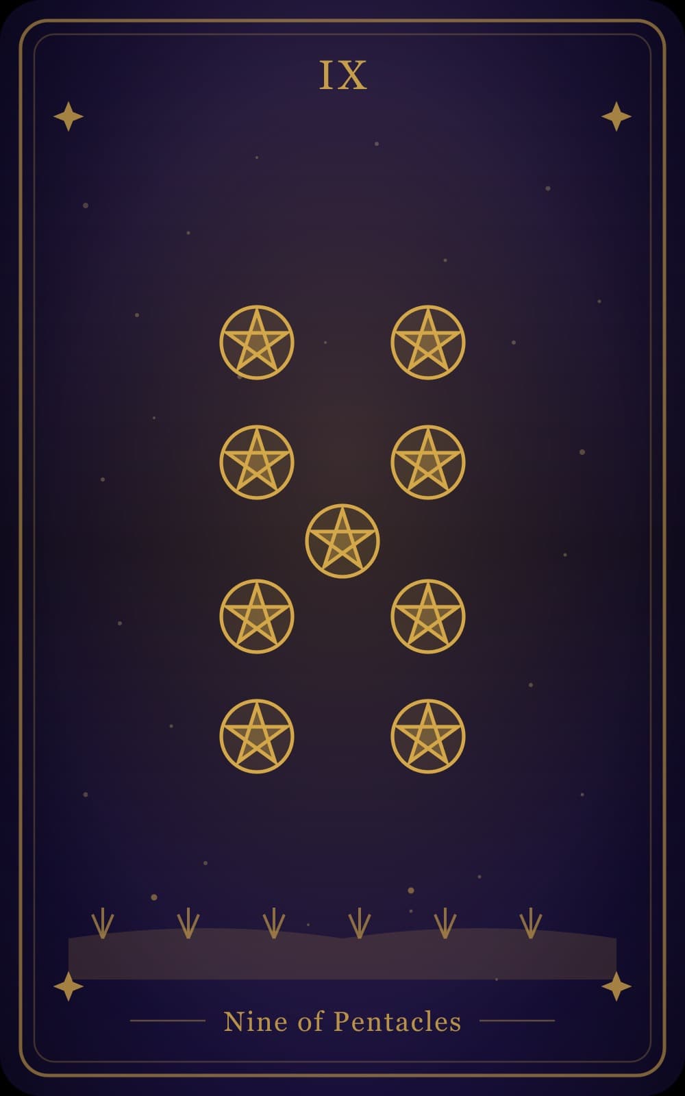 Nine of Pentacles