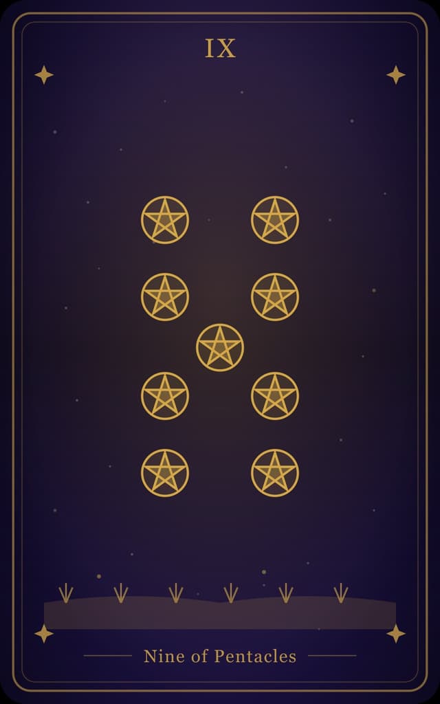 Nine of Pentacles Tarot Card Meaning: Independence, Luxury, and Self-Reliance