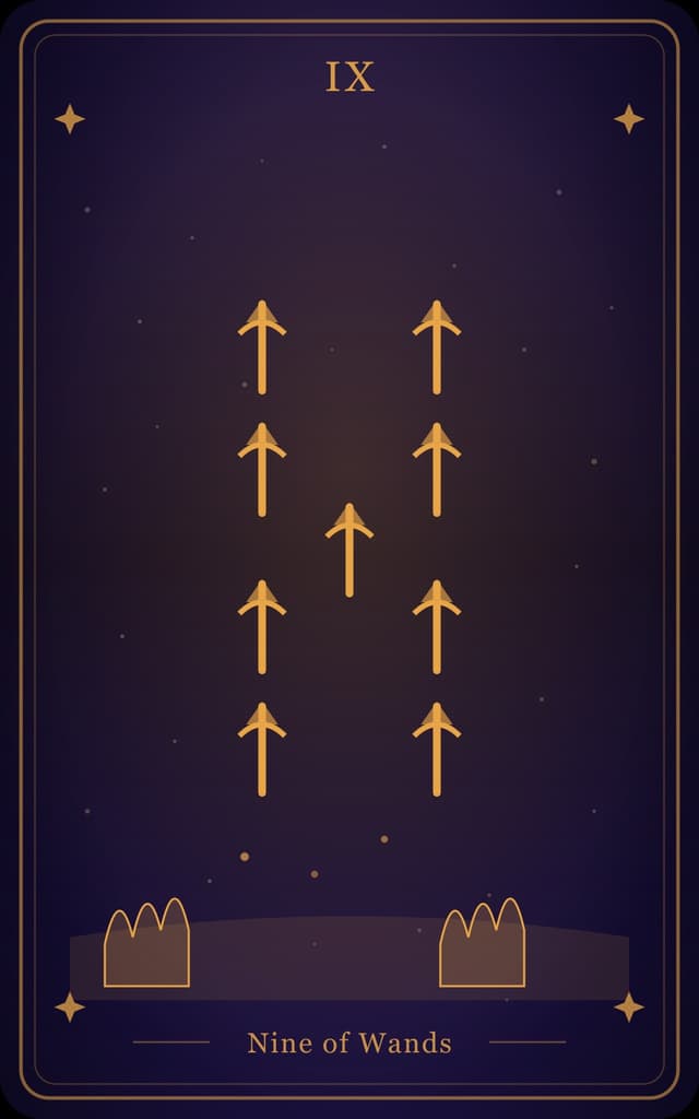 Nine of Wands Tarot Card Meaning: Resilience, Boundaries & Perseverance