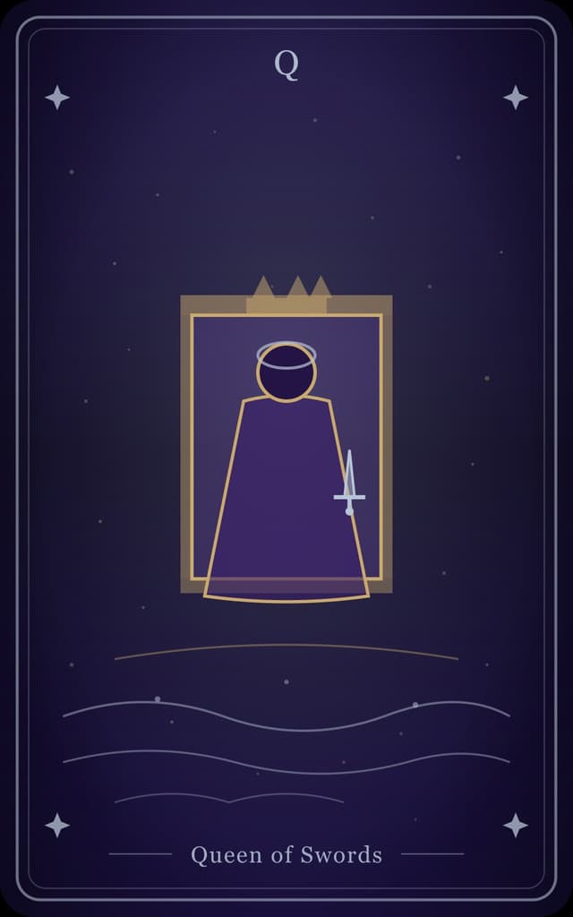 Queen of Swords Tarot Card Meaning: Upright, Reversed & Love