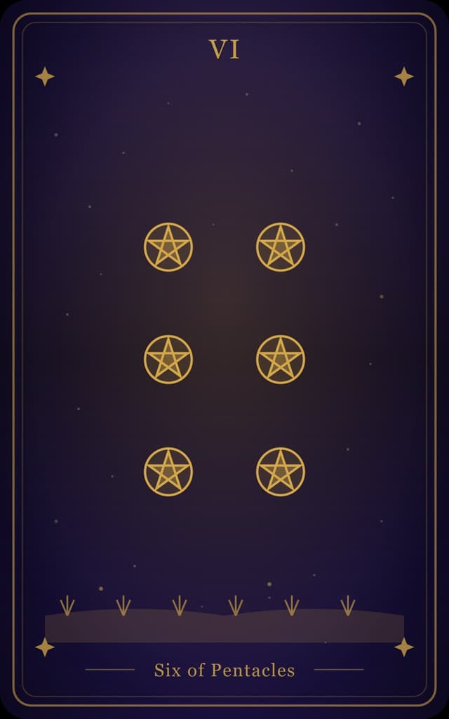 Six of Pentacles Tarot Card Meaning: Generosity, Balance, and Reciprocity