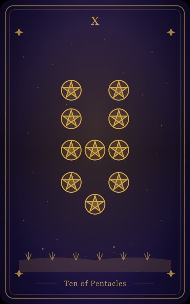 Ten of Pentacles Tarot Card Meaning: Wealth, Legacy, and Family Ties