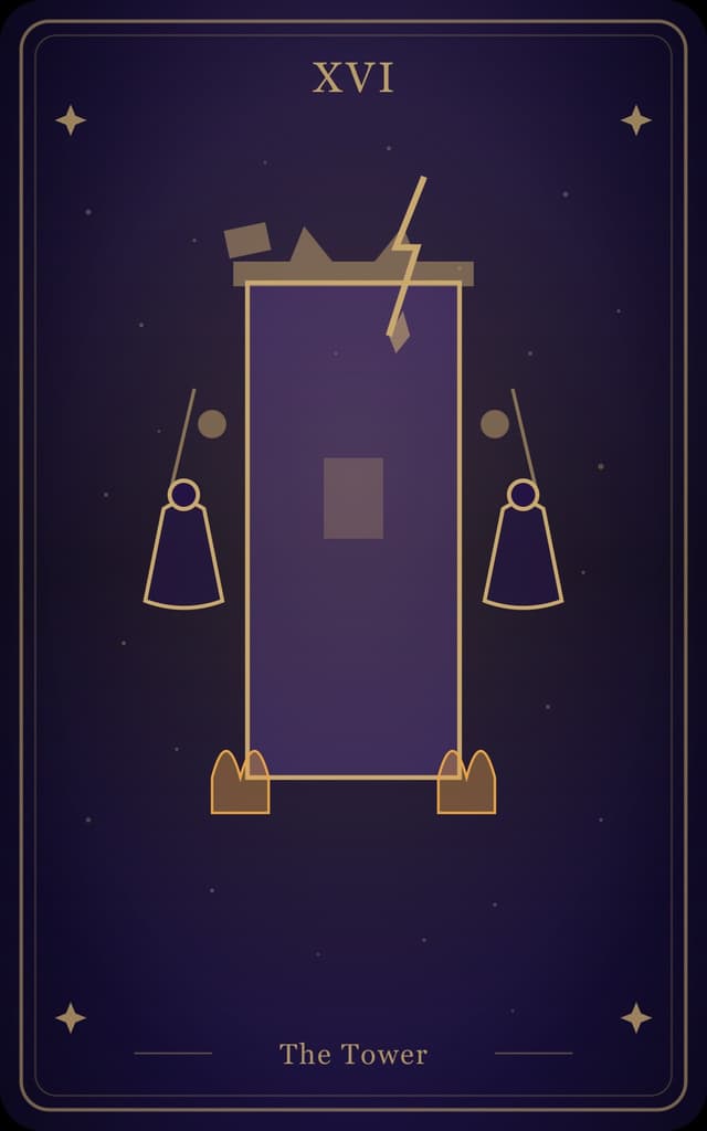 The Tower Tarot Card Meaning: Upright, Reversed & Love | Sortiax