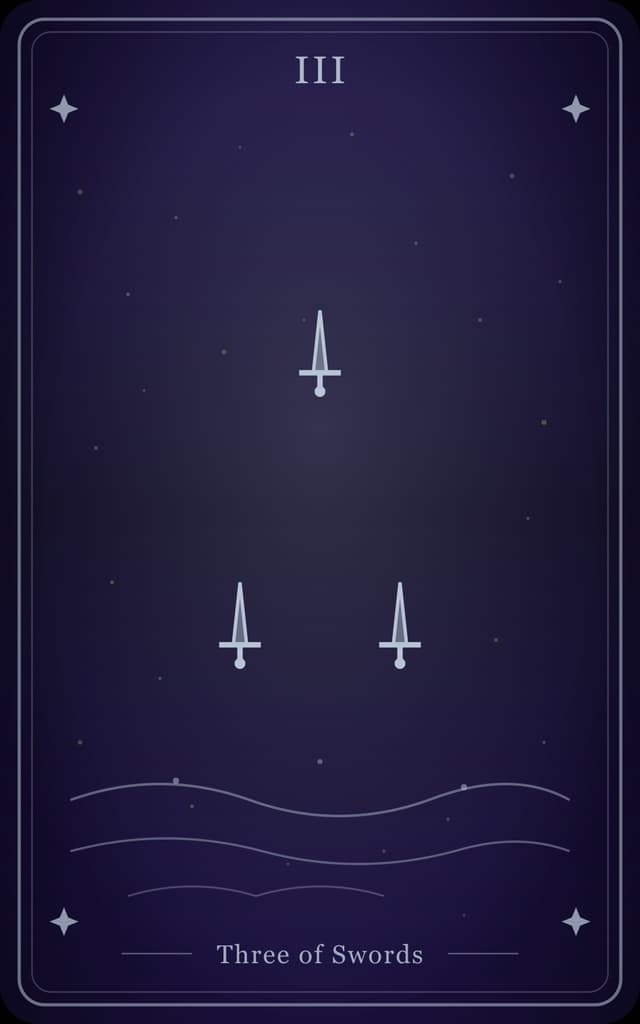 The Three of Swords Tarot Card Meaning: Heartbreak, Healing, and Release