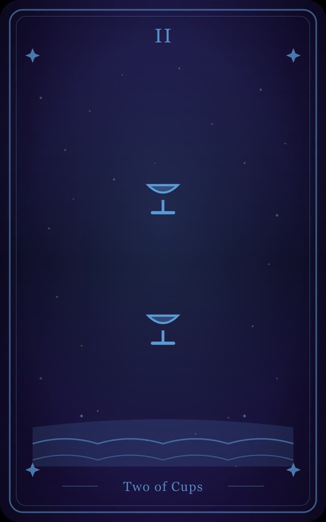 Two of Cups Tarot Card Meaning: Love, Union & Partnerships