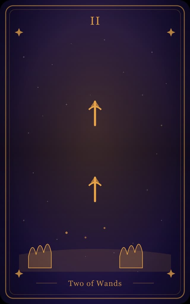 Two of Wands Tarot Card Meaning: Ambition, Planning, and Future Vision
